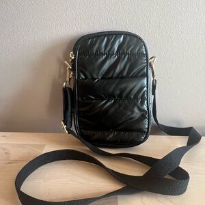 Black Quilted Crossbody Bag